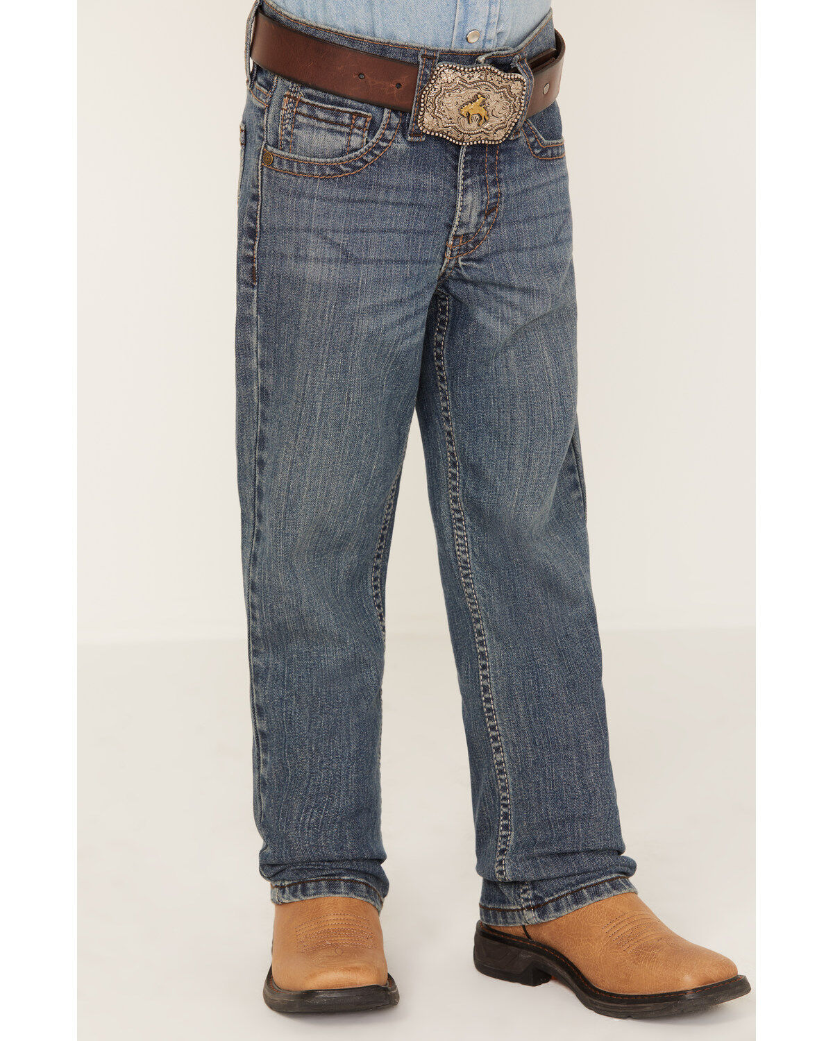 Cody James Little Boys' Bozeman Dark Wash Slim Boot Jeans