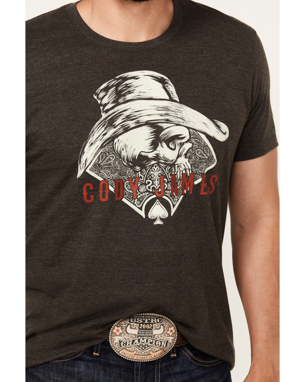 Cody James Men's Ace Skeleton Short Sleeve Graphic T-Shirt