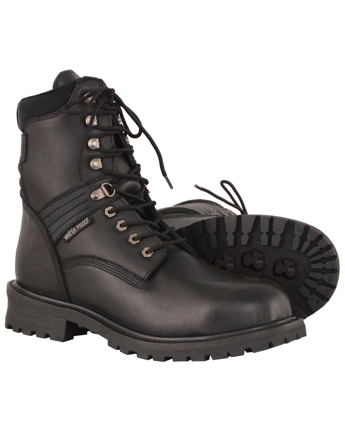 Milwaukee Leather Men's 7" Waterproof Leather Boots - Round Toe
