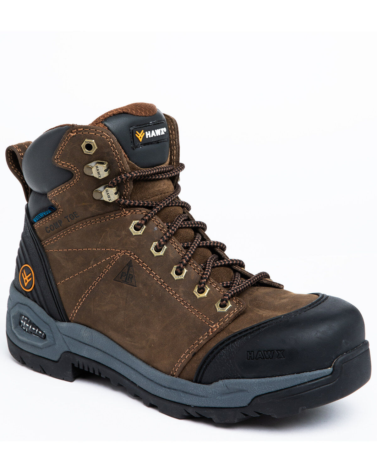 Hawx Men's 6" Crew Lace-To-Toe Work Boots - Composite Toe