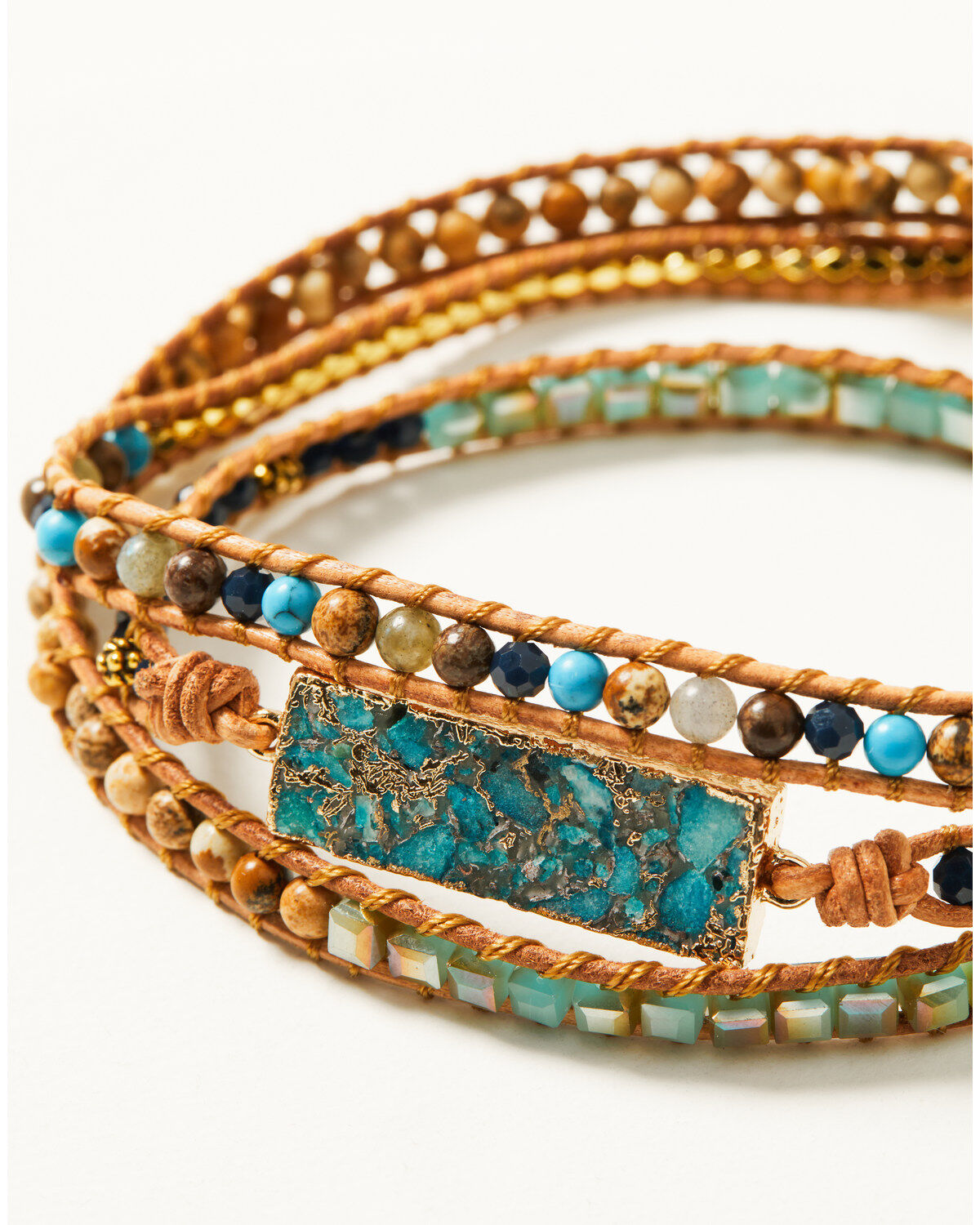 Shyanne Women's Golden Hour Turquoise Multi-Strand Bracelet