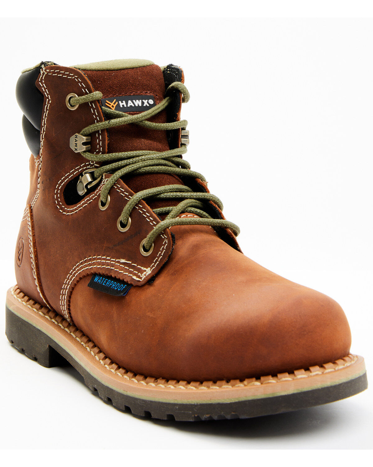 Hawx Women's Platoon Lace-Up Waterproof Work Boots - Soft Toe