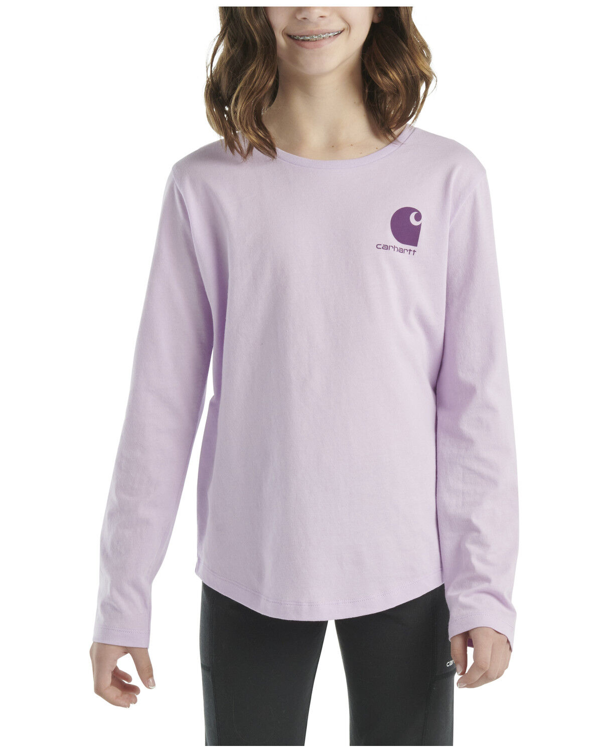 Carhartt Little Girls' Desert Logo Long Sleeve Graphic Shirt