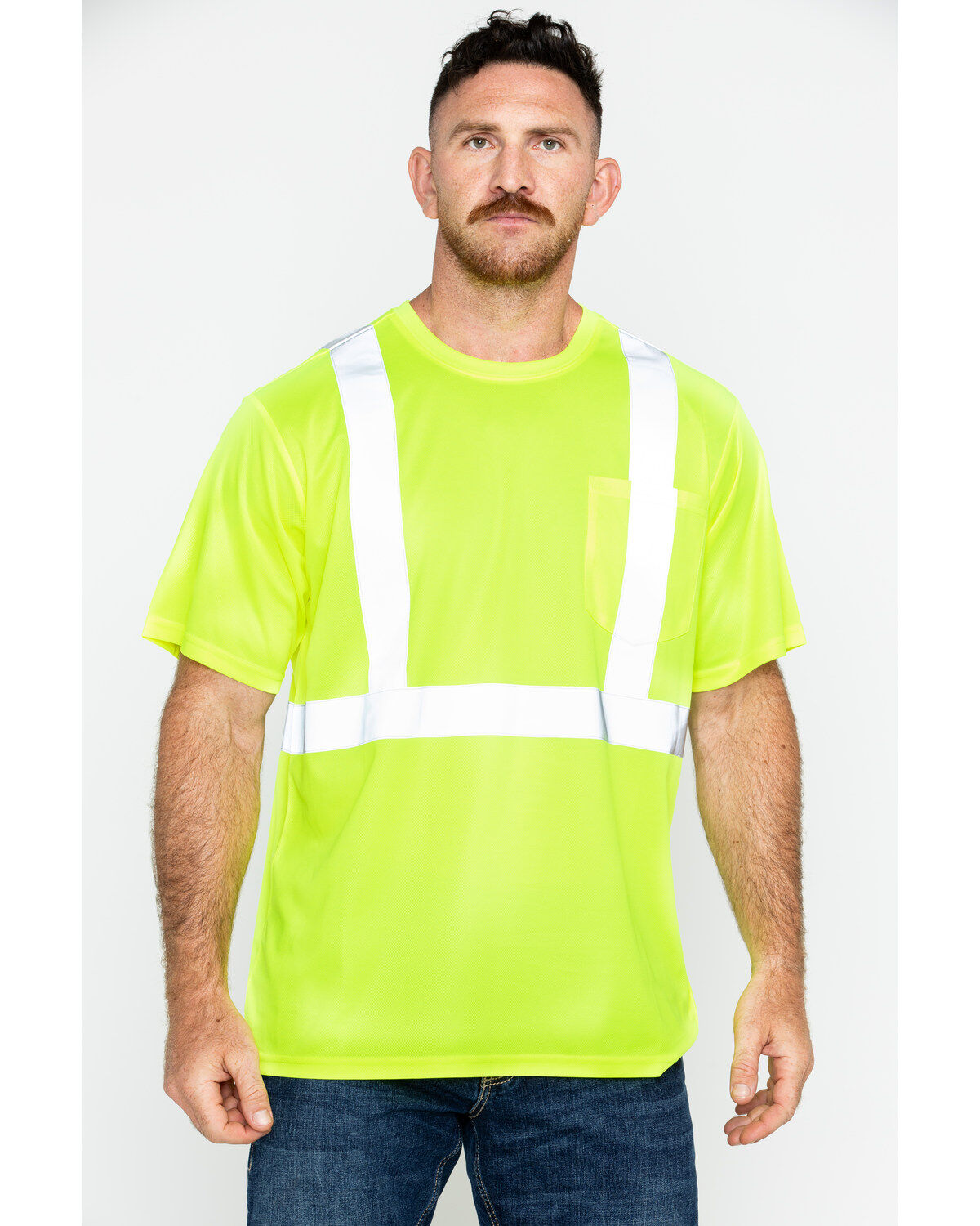 Hawx Men's Short Sleeve Reflective Work Tee - Big & Tall