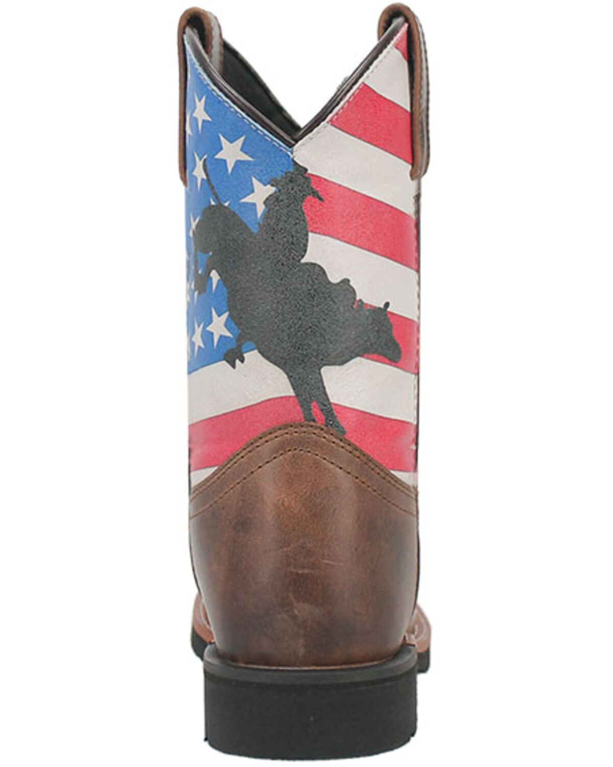 Dan Post Boys' Buckin' Around In The Buck Patriotic Western Boots - Broad Square Toe