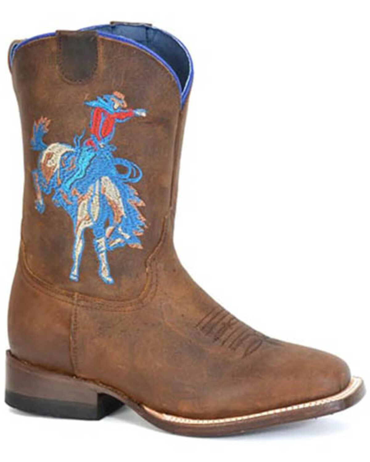 Roper Boys' Buckin' Bronc 2 Western Boots - Broad Square Toe