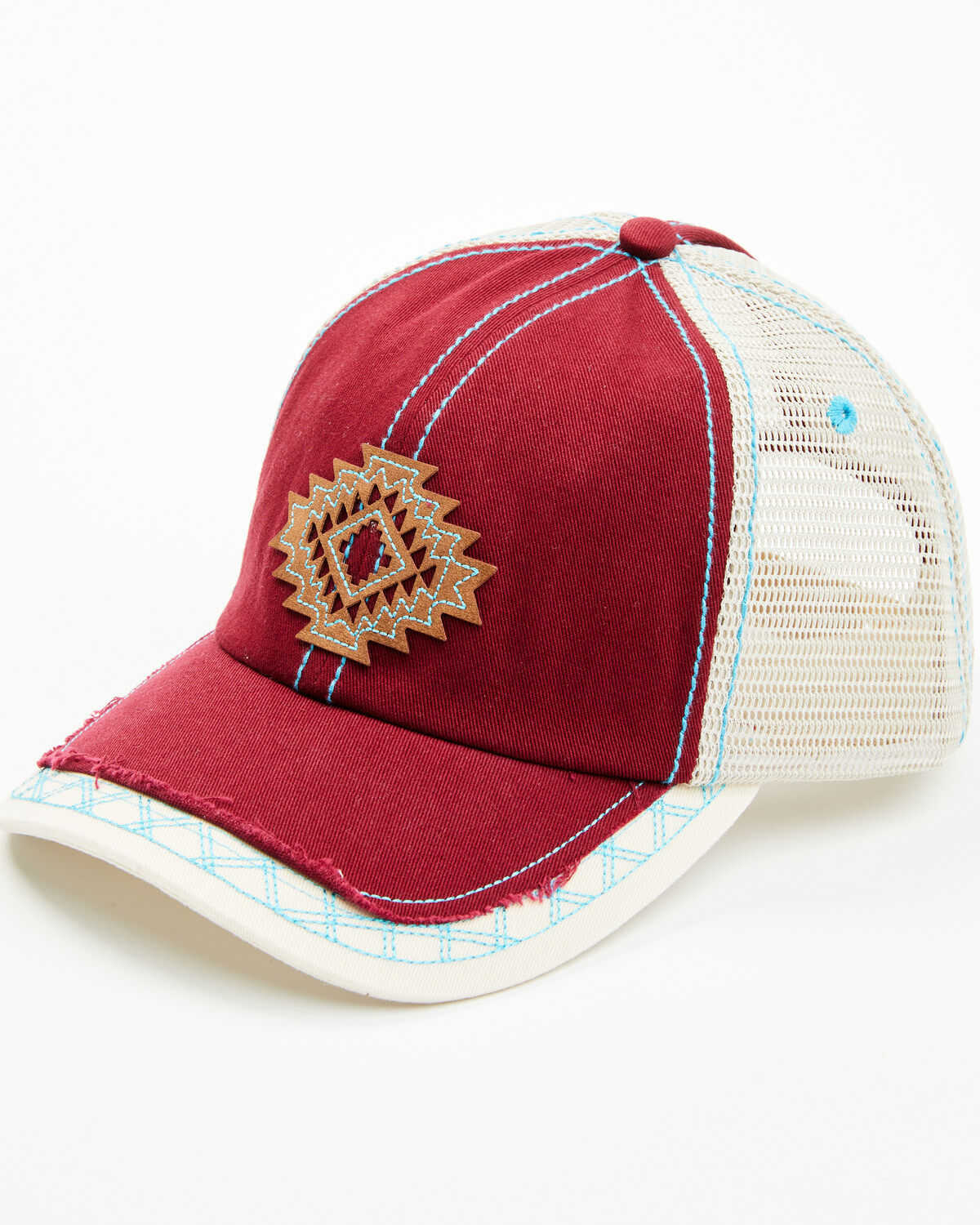 Trenditions Women's Catchfly Laser Cut Aztec Patch Baseball Cap
