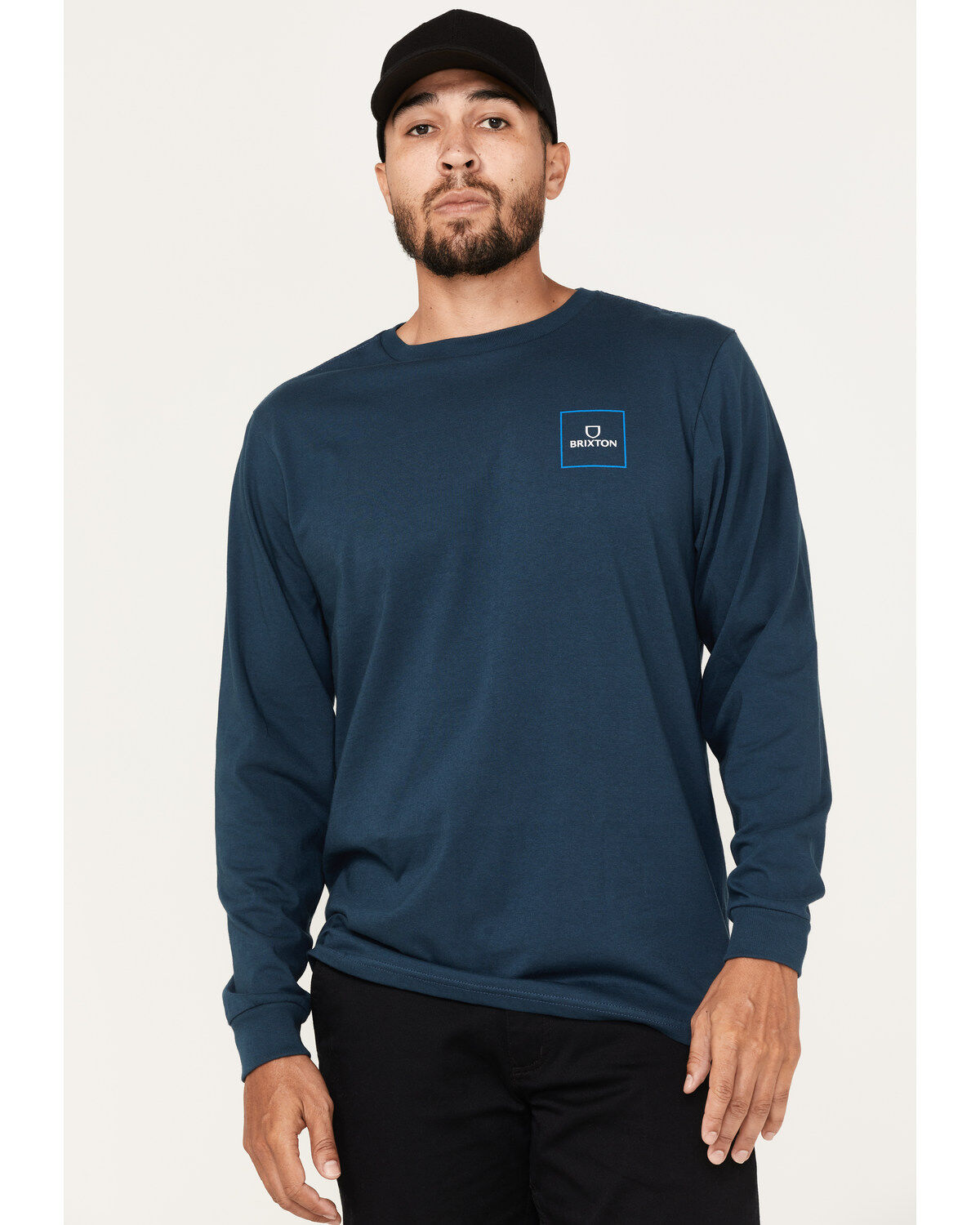 Brixton Men's Alpha Square Logo Graphic Long Sleeve T-Shirt