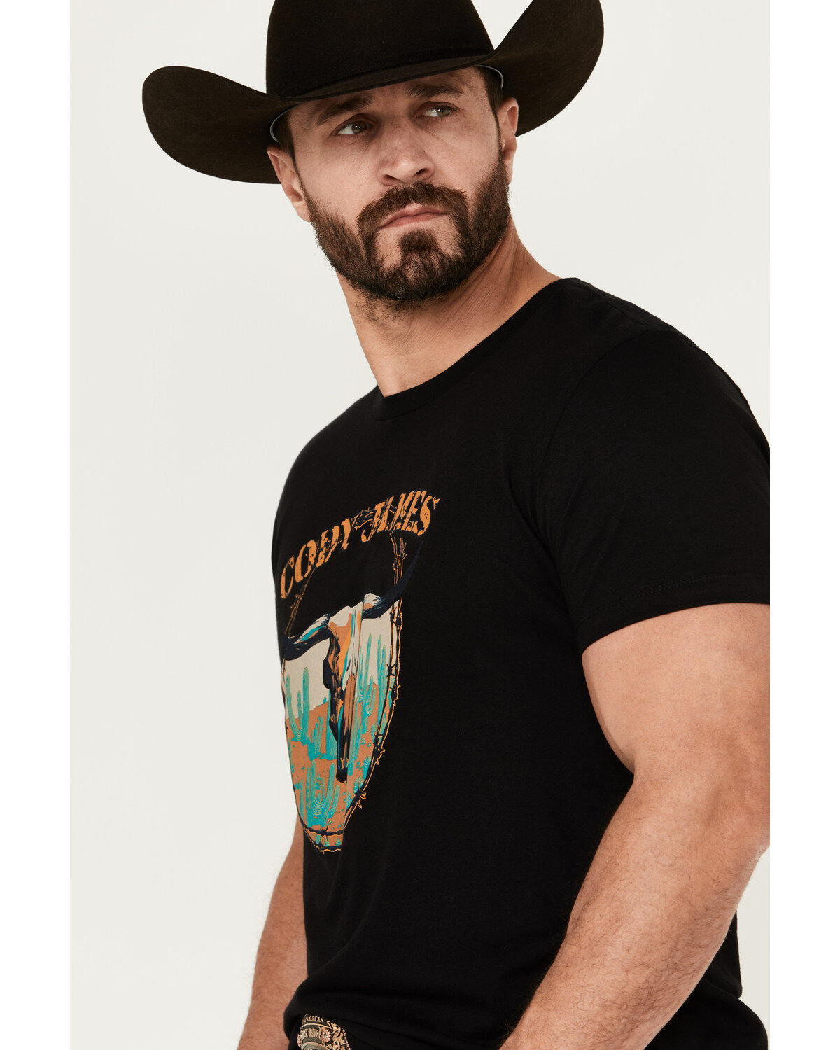 Cody James Men's Skull Cactus Short Sleeve Graphic T-Shirt