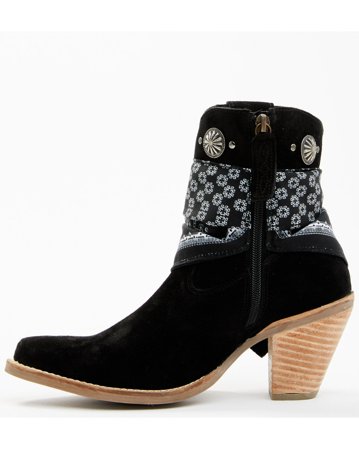 Dingo Women's Suede Bandida Western Booties - Round Toe