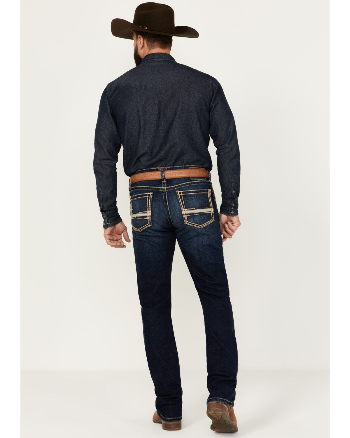 Ariat Men's M8 Pinedale Ranger Dark Wash Slim Stretch Jeans