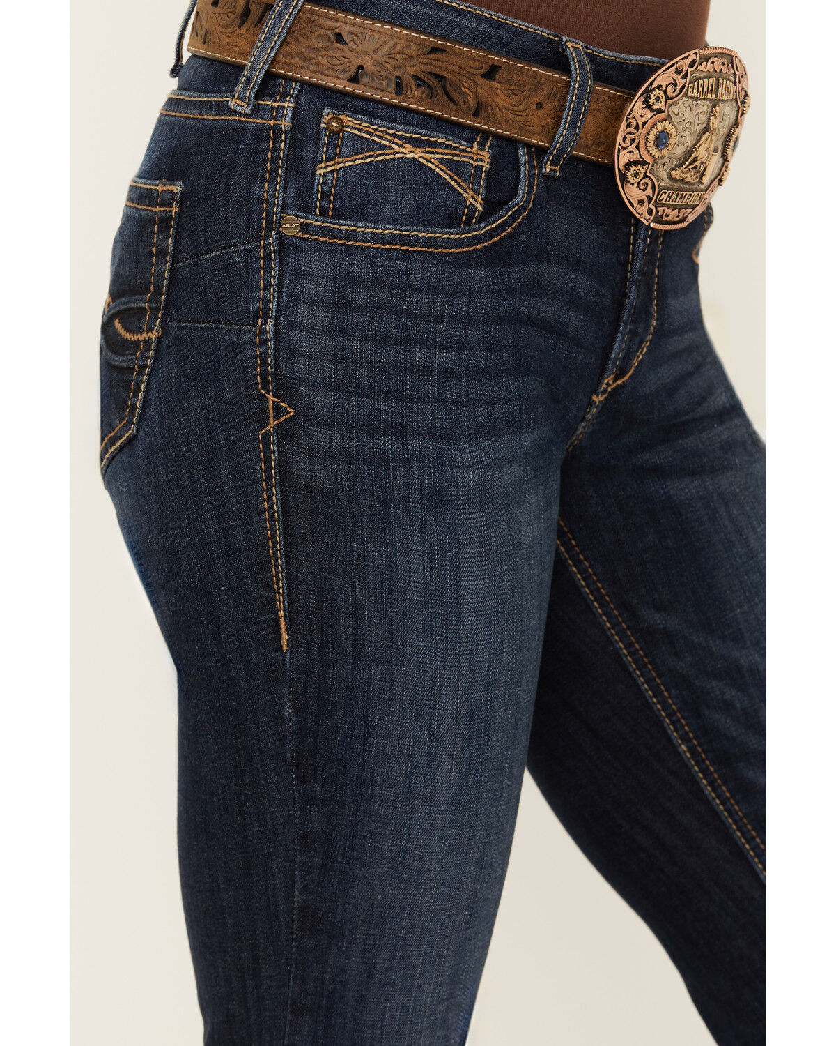 Ariat Women's Desiree Dark Wash Perfect Rise Bootcut Stretch Denim Jeans