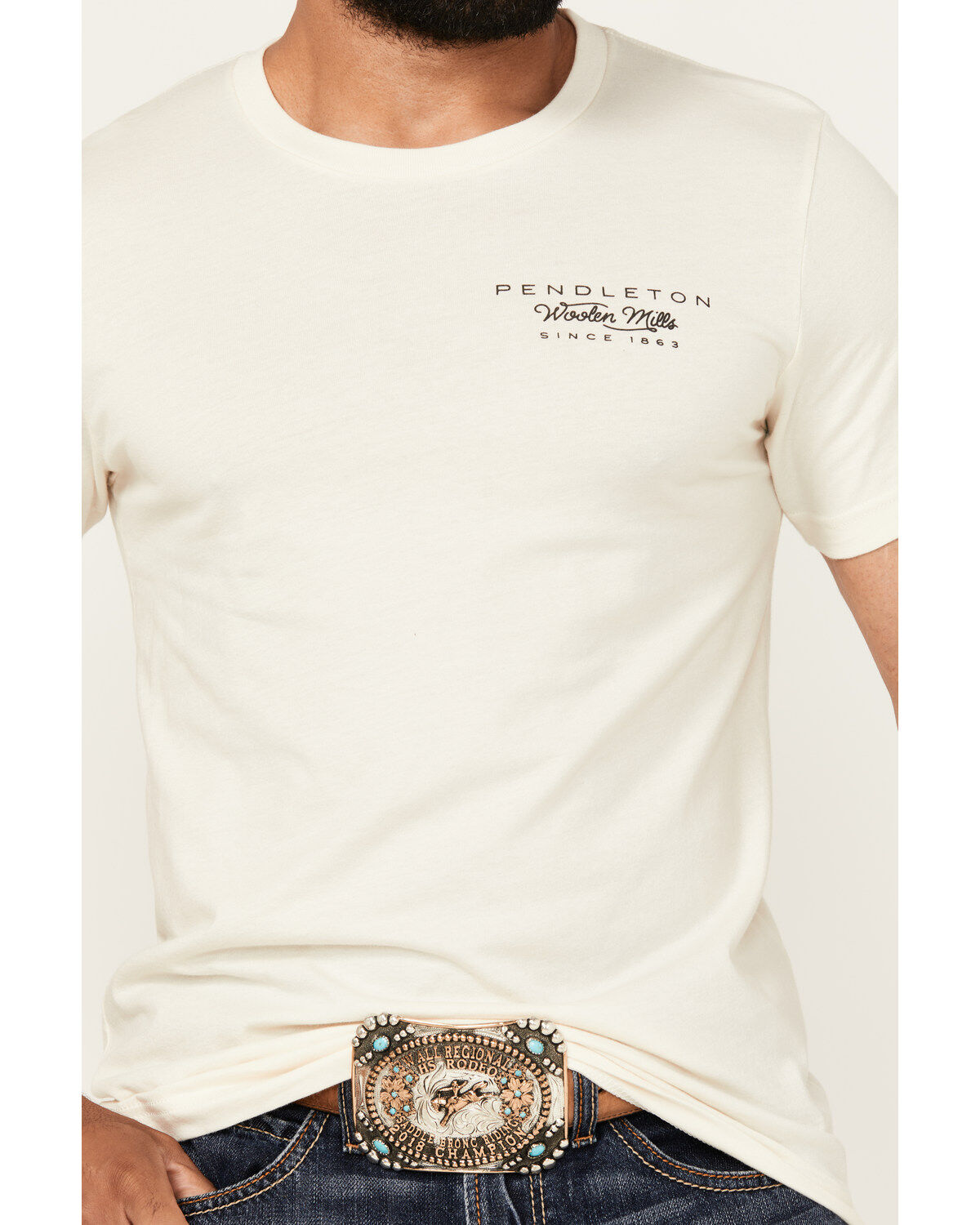 Pendleton Men's Boot Barn Exclusive Desert Sunset Short Logo Sleeve Graphic T-Shirt