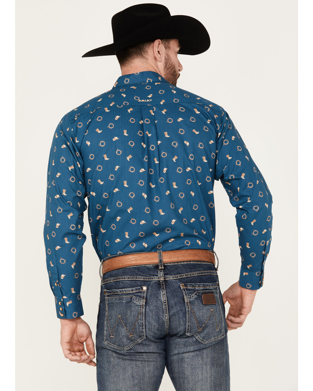 Ariat Men's Brody Novelty Long Sleeve Snap Western Shirt