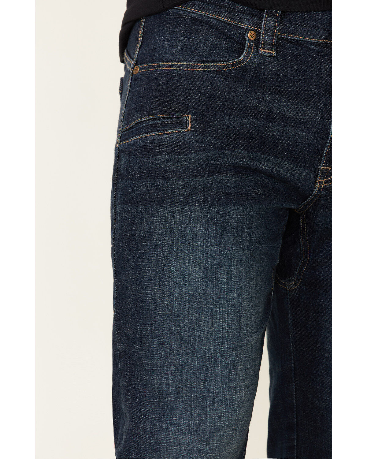 Hawx Men's Dark Wash Straight Stretch Denim Work Jeans