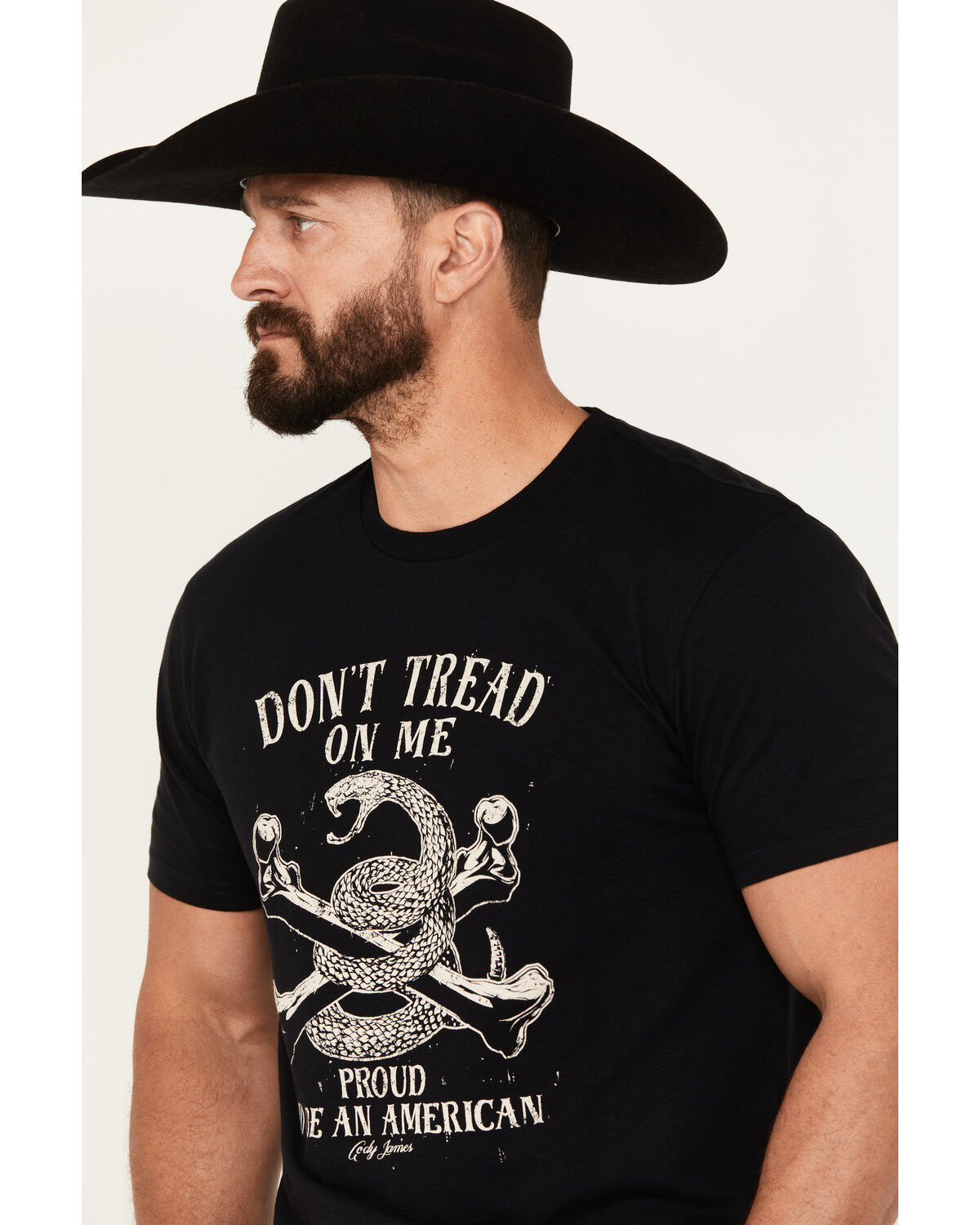 Cody James Men's Snake Bones Short Sleeve Graphic T-Shirt