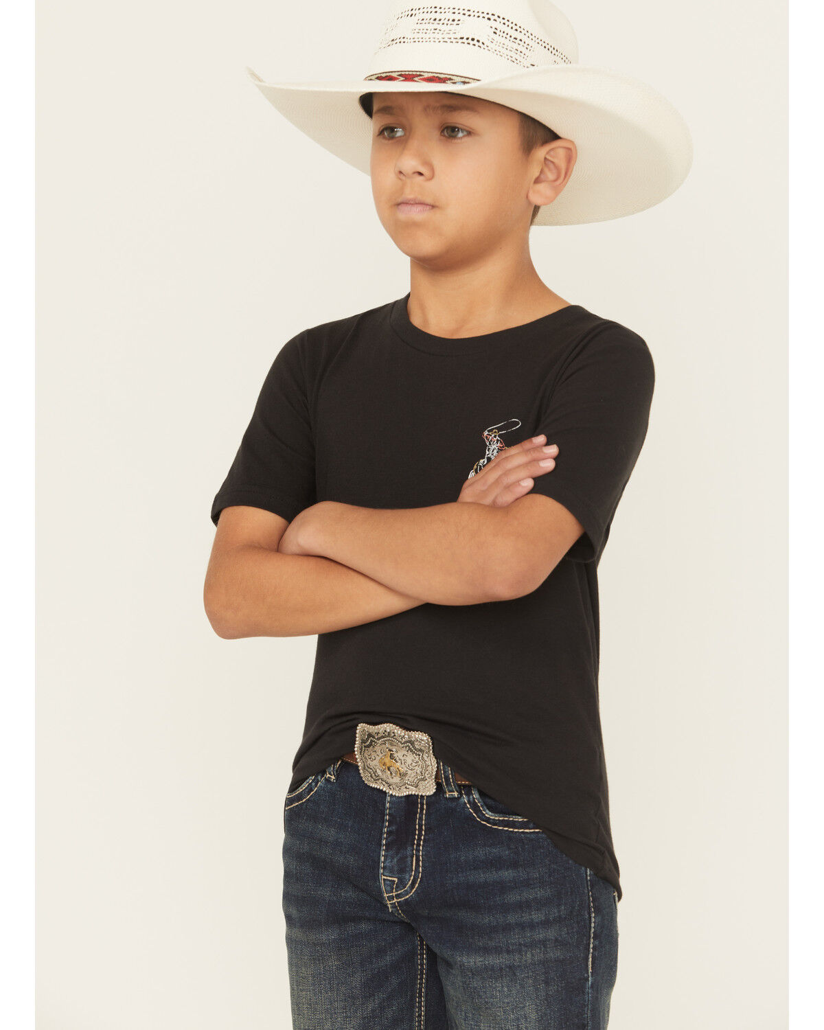 Wrangler Boys' Cowboy Short Sleeve Graphic T-Shirt