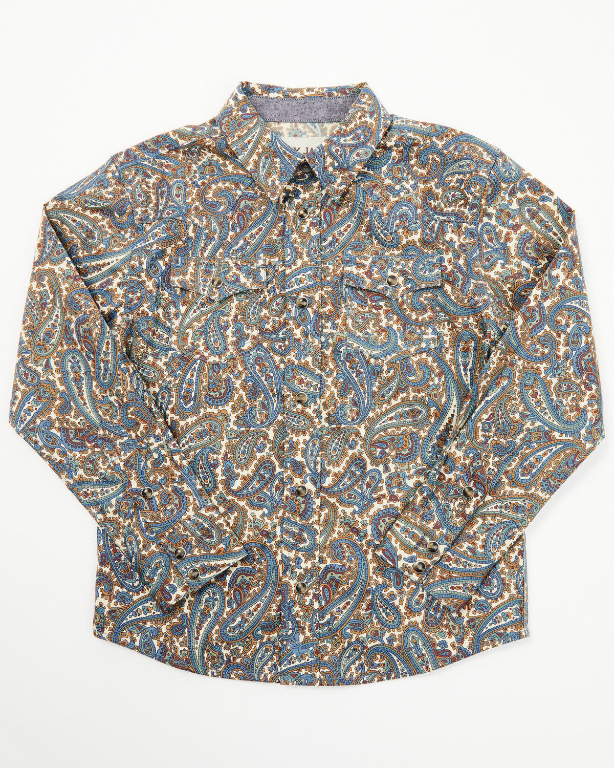 Cody James Toddler Boys' Madera Paisley Print Long Sleeve Snap Western Shirt