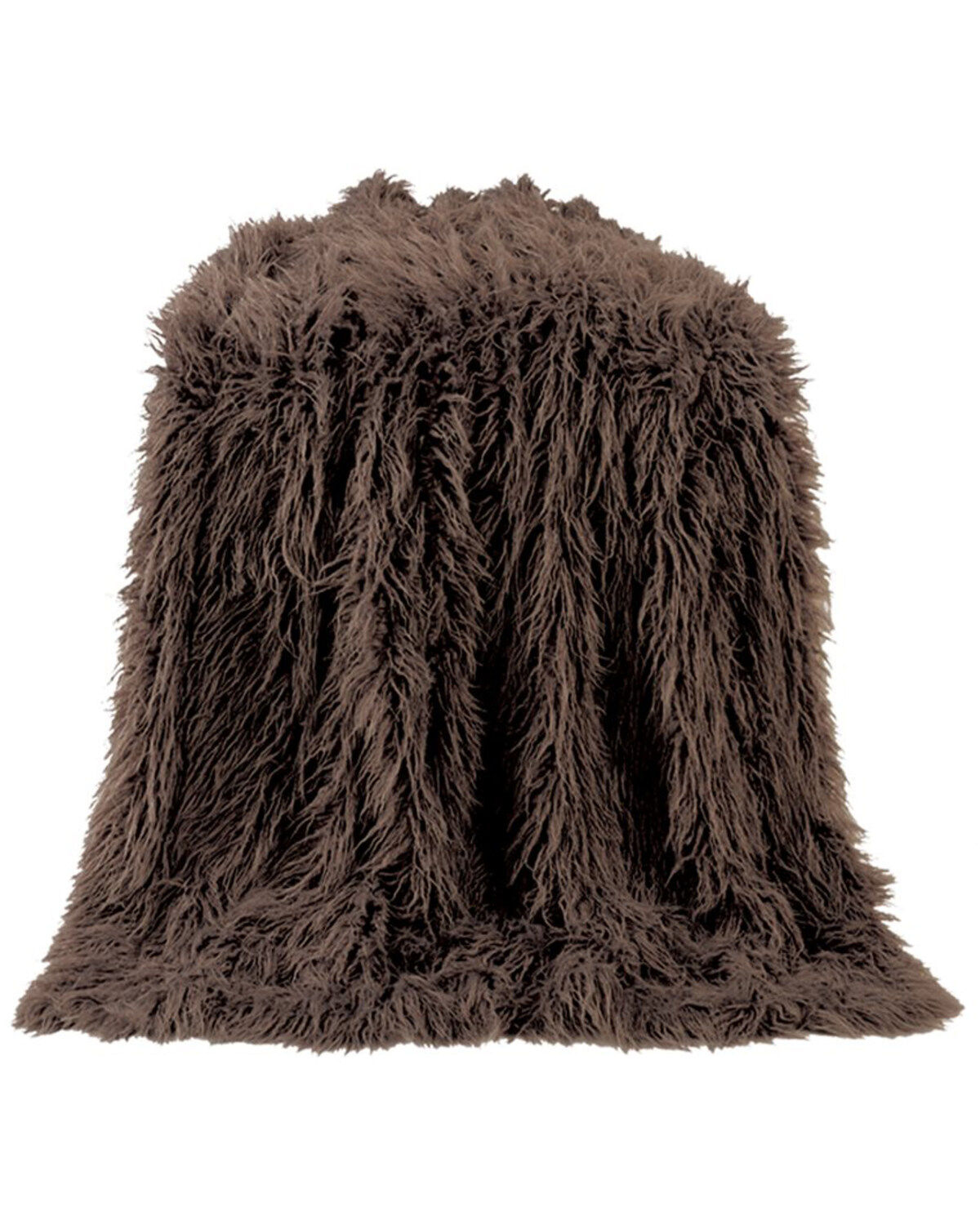 HiEnd Accents Mongolian Faux Fur Throw Blanket