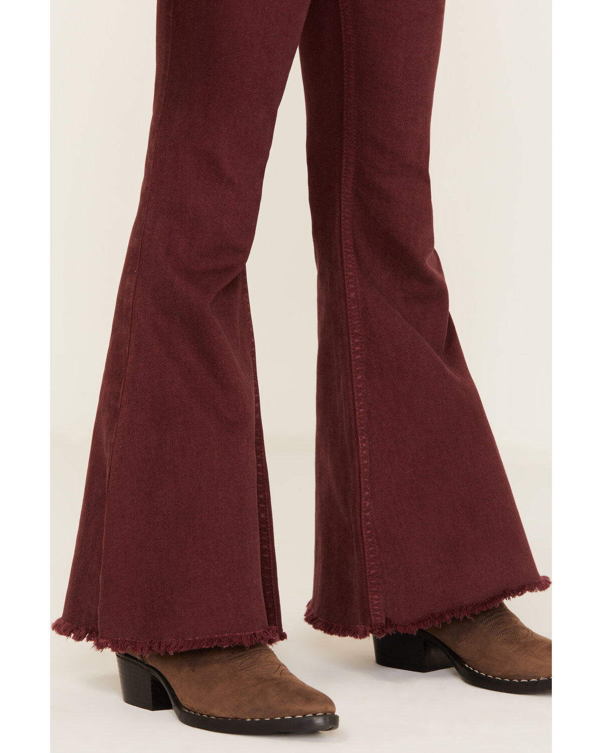 Shyanne Little Girls' Super Flare Raw Hem Jeans