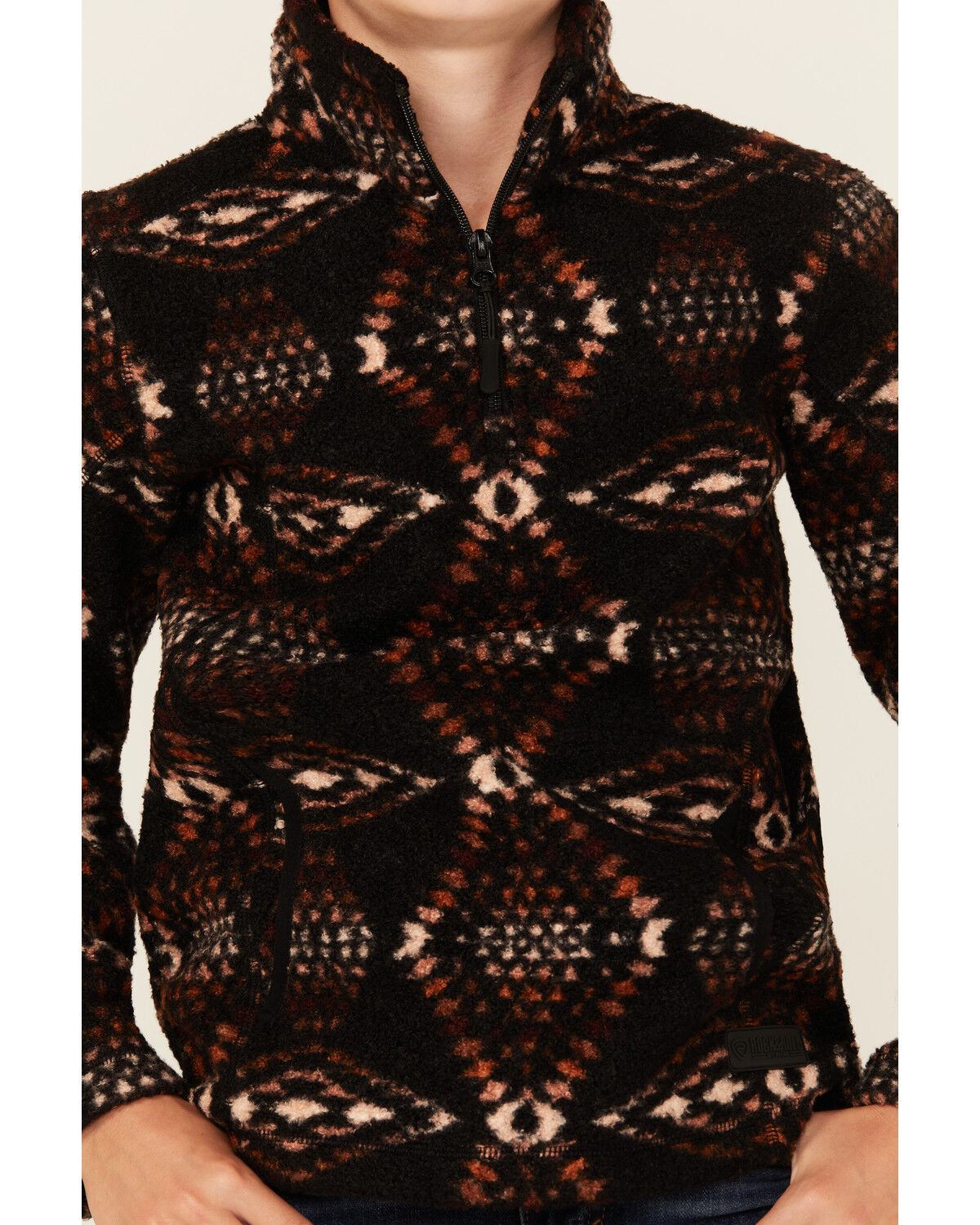 Rock & Roll Denim Boys' Southwestern Print 1/4 Zip Pullover