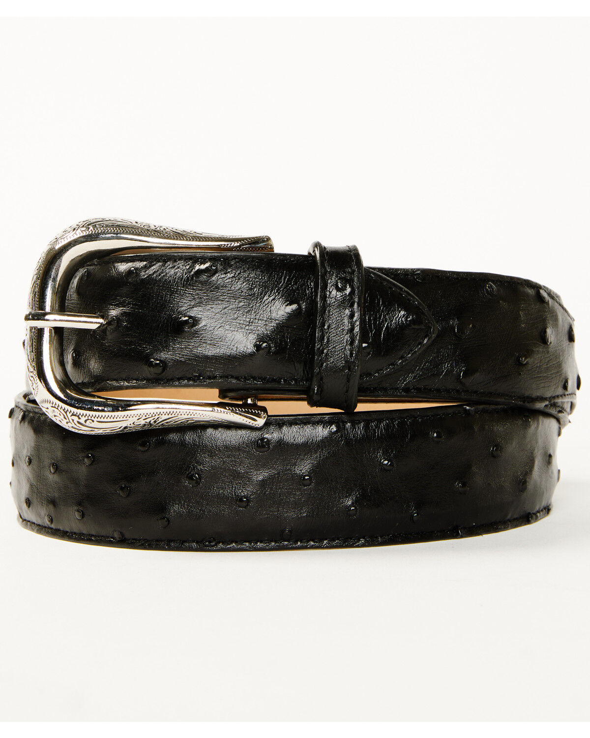 Cody James Black 1978® Men's Dawson Exotic Full Quill Ostrich Leather Belt