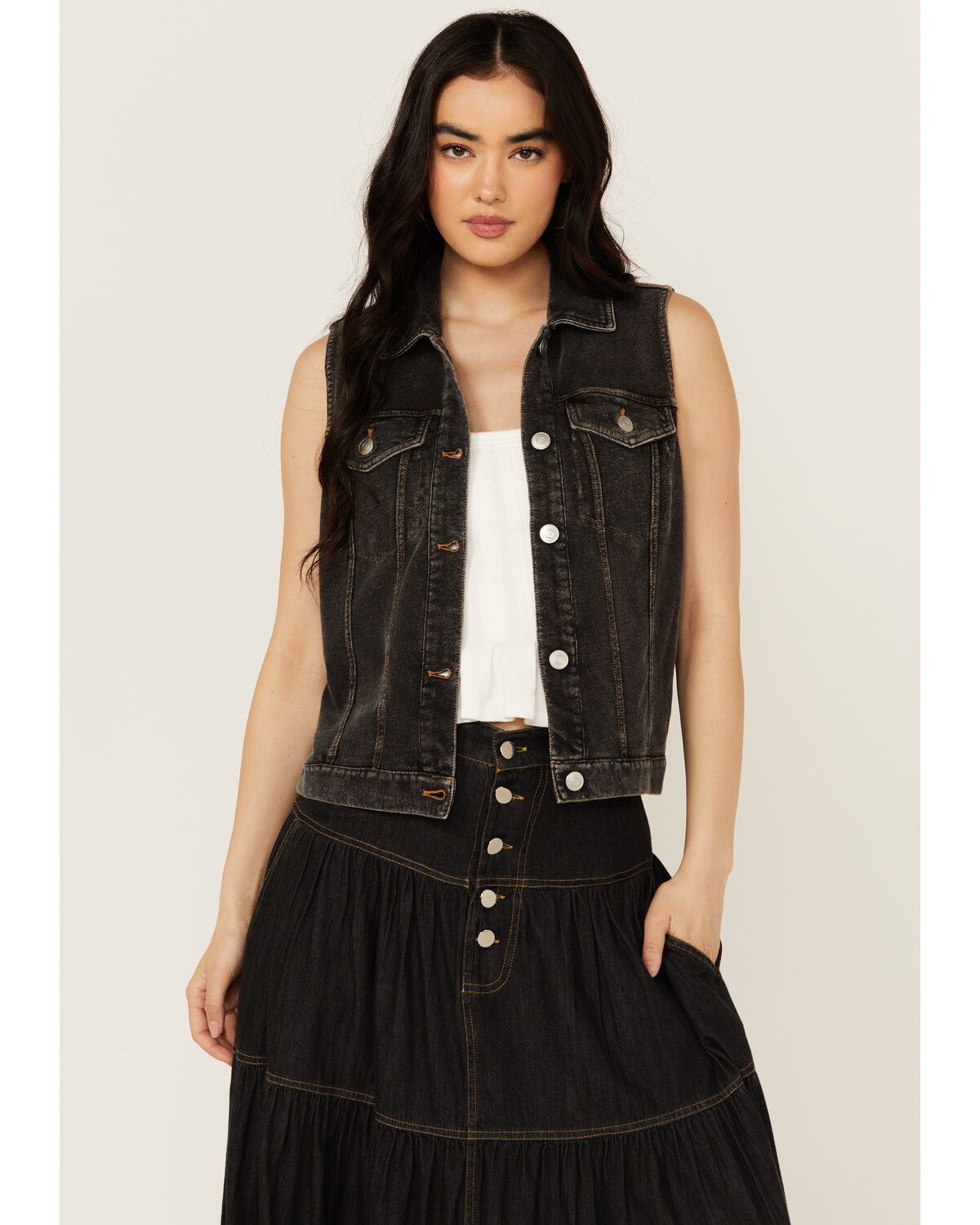 White Crow Women's Washed Knit Vest