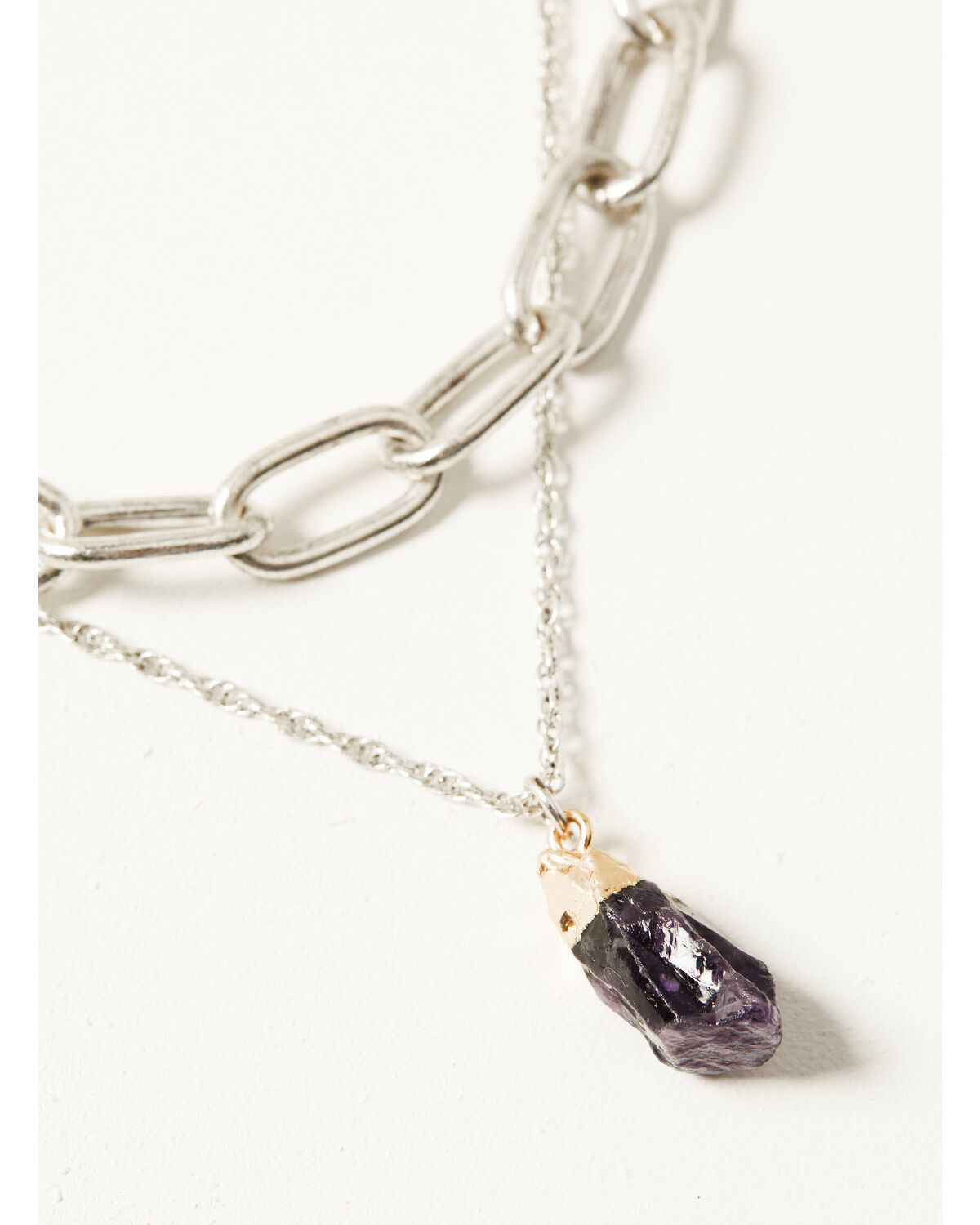 Shyanne Women's Layered Chunky Chain Stone Necklace