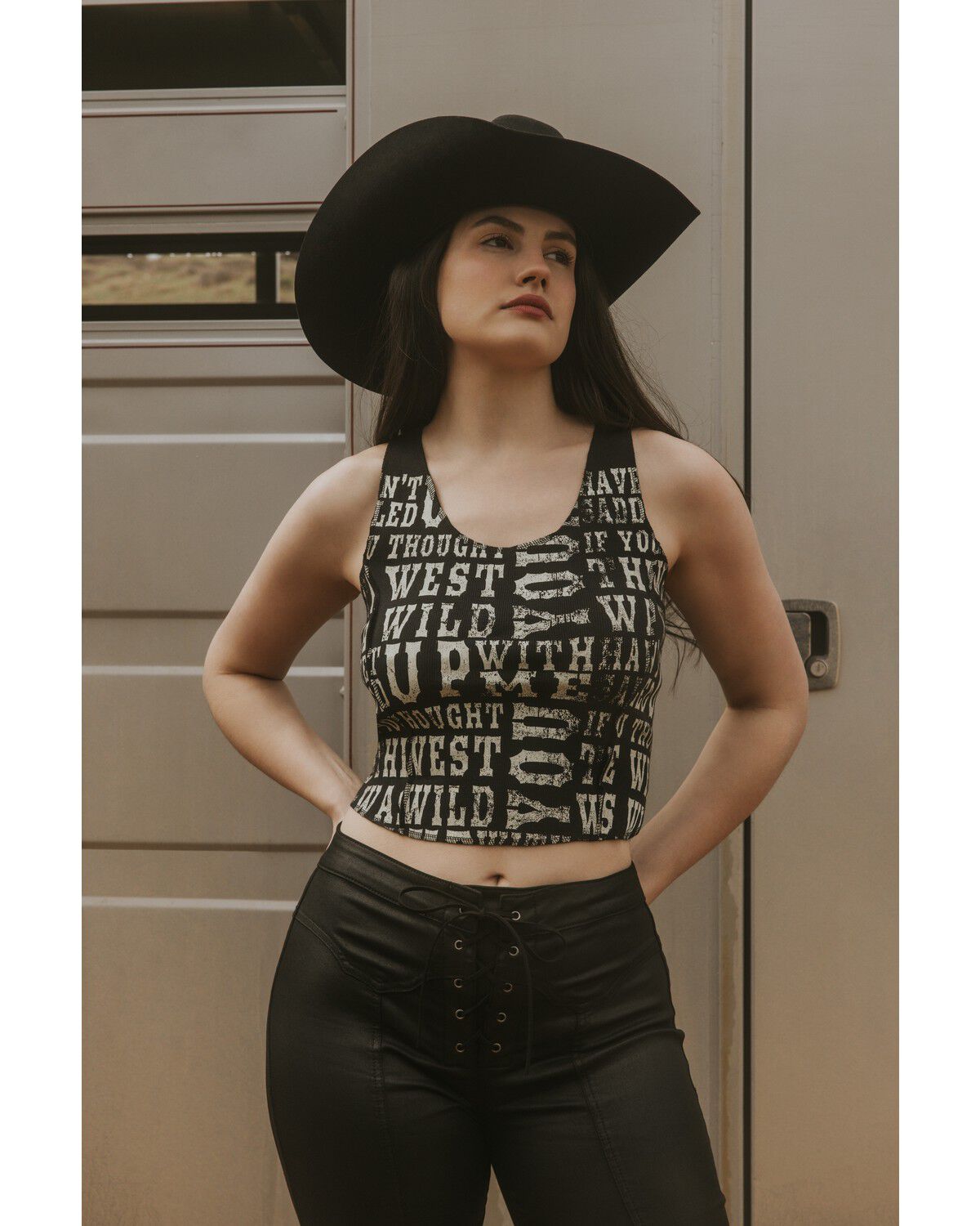 Idyllwind Women's Rhett The West Was Wild Graphic Rib Knit Tank