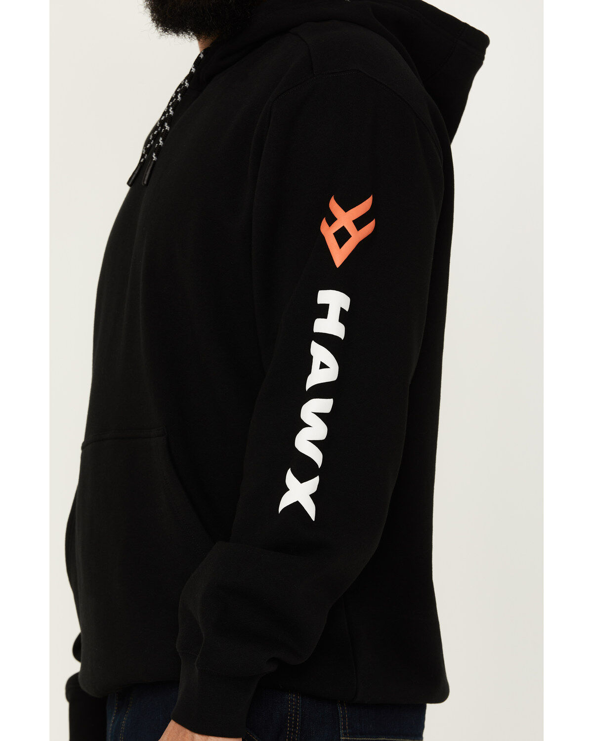Hawx Men's Logo Sleeve Hooded Sweatshirt