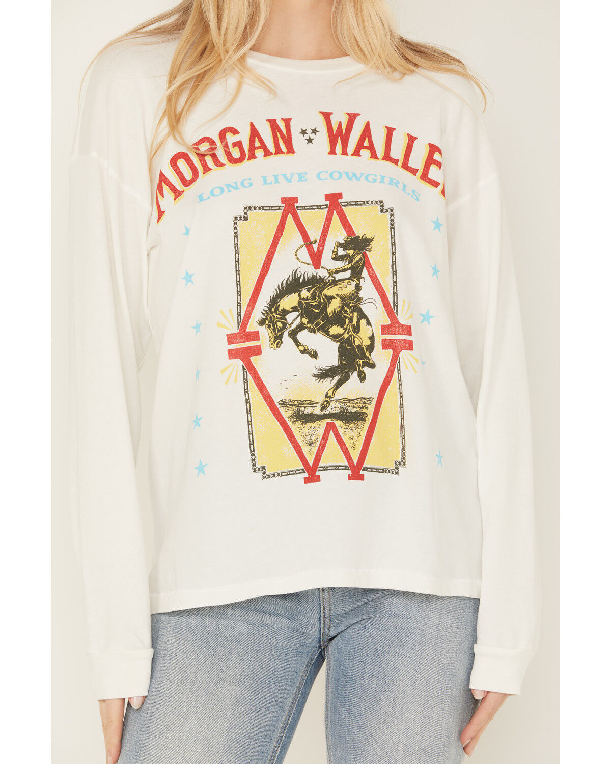 Day Dreamer Women's Morgan Wallen Long Live Cowgirls Long Sleeve Graphic Tee