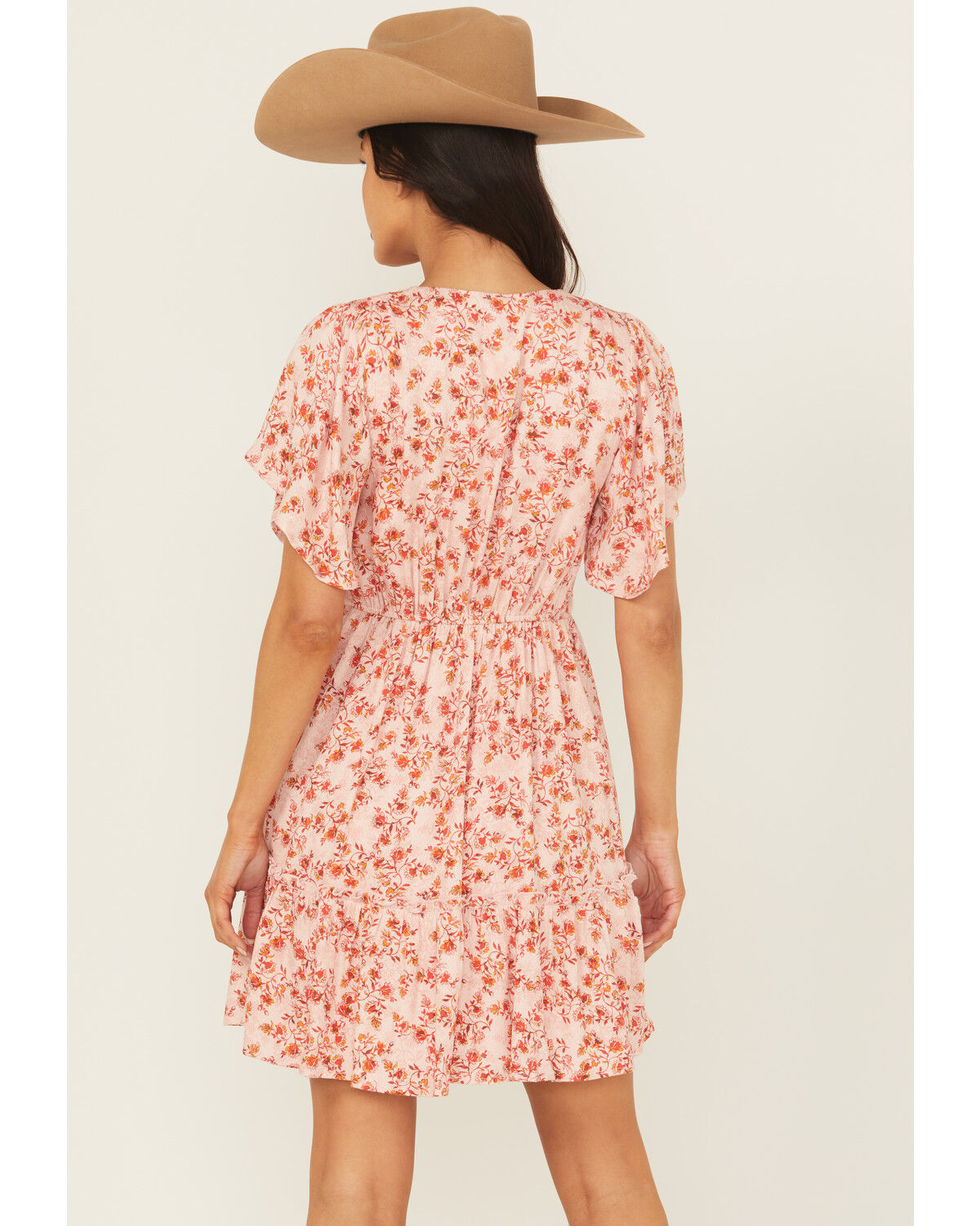 Shyanne Women's Floral Print Short Sleeve Mini Dress