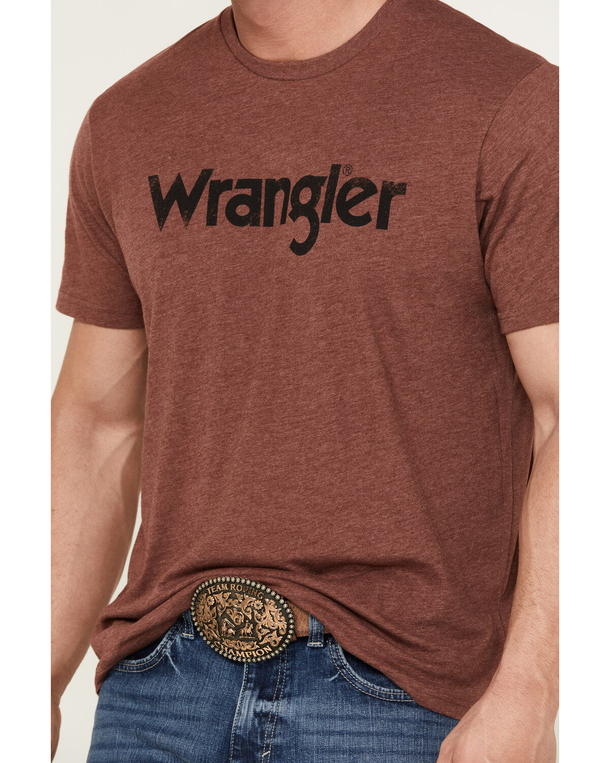 Wrangler Men's Basic Logo Short Sleeve Graphic Print T-Shirt