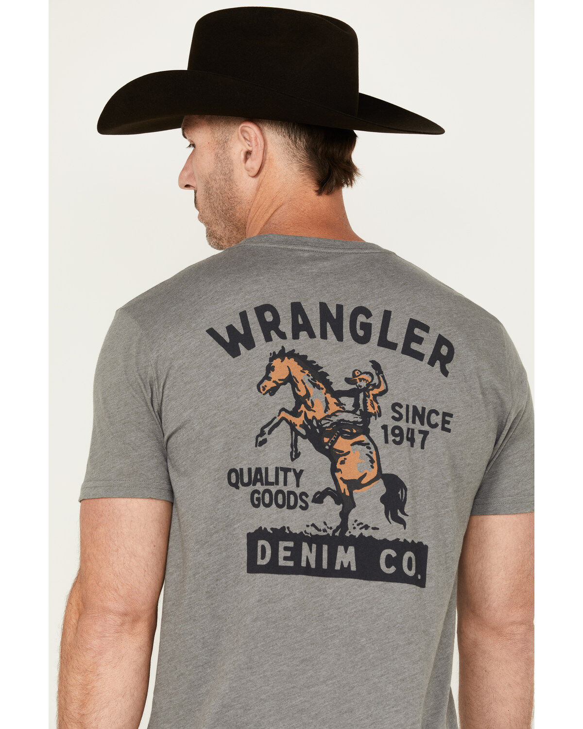 Wrangler Men's Cowboy Logo Short Sleeve Graphic T-Shirt