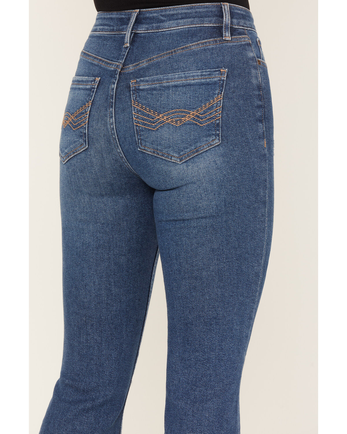 Idyllwind Women's Navaho Dark Wash High Risin' Distressed Bootcut Jeans