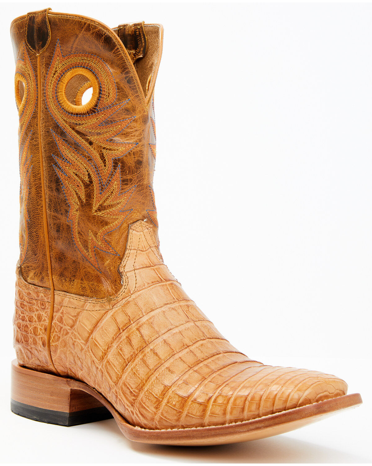 Cody James Men's Exotic Caiman Belly Western Boots - Broad Square Toe