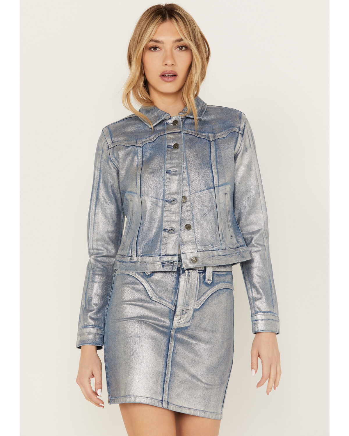 Idyllwind Women's Goldfinch Denim Foiled Jacket