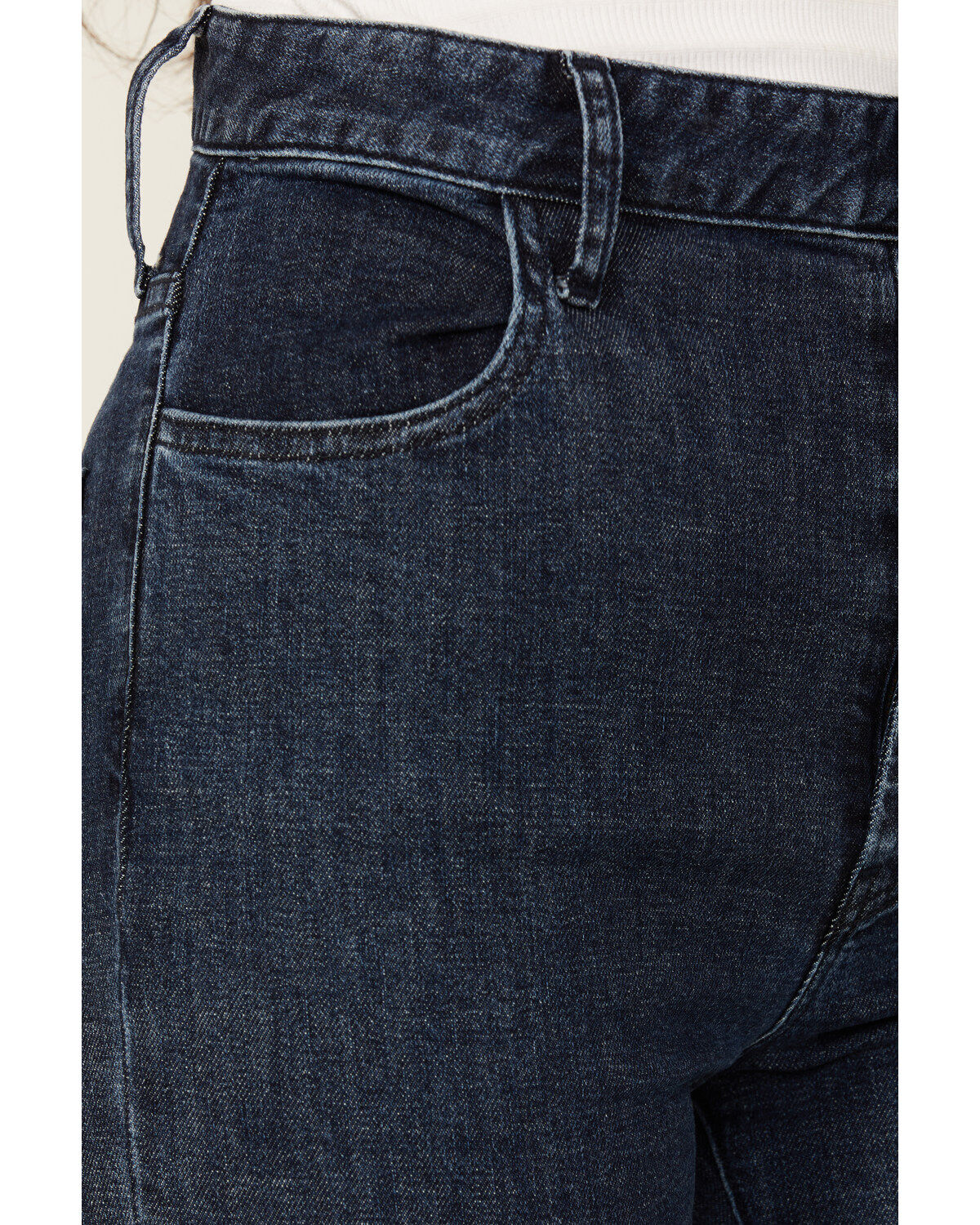 Show Me Your Mumu Women's Dark Wash Hawn Bell Flare Stretch Denim Jeans