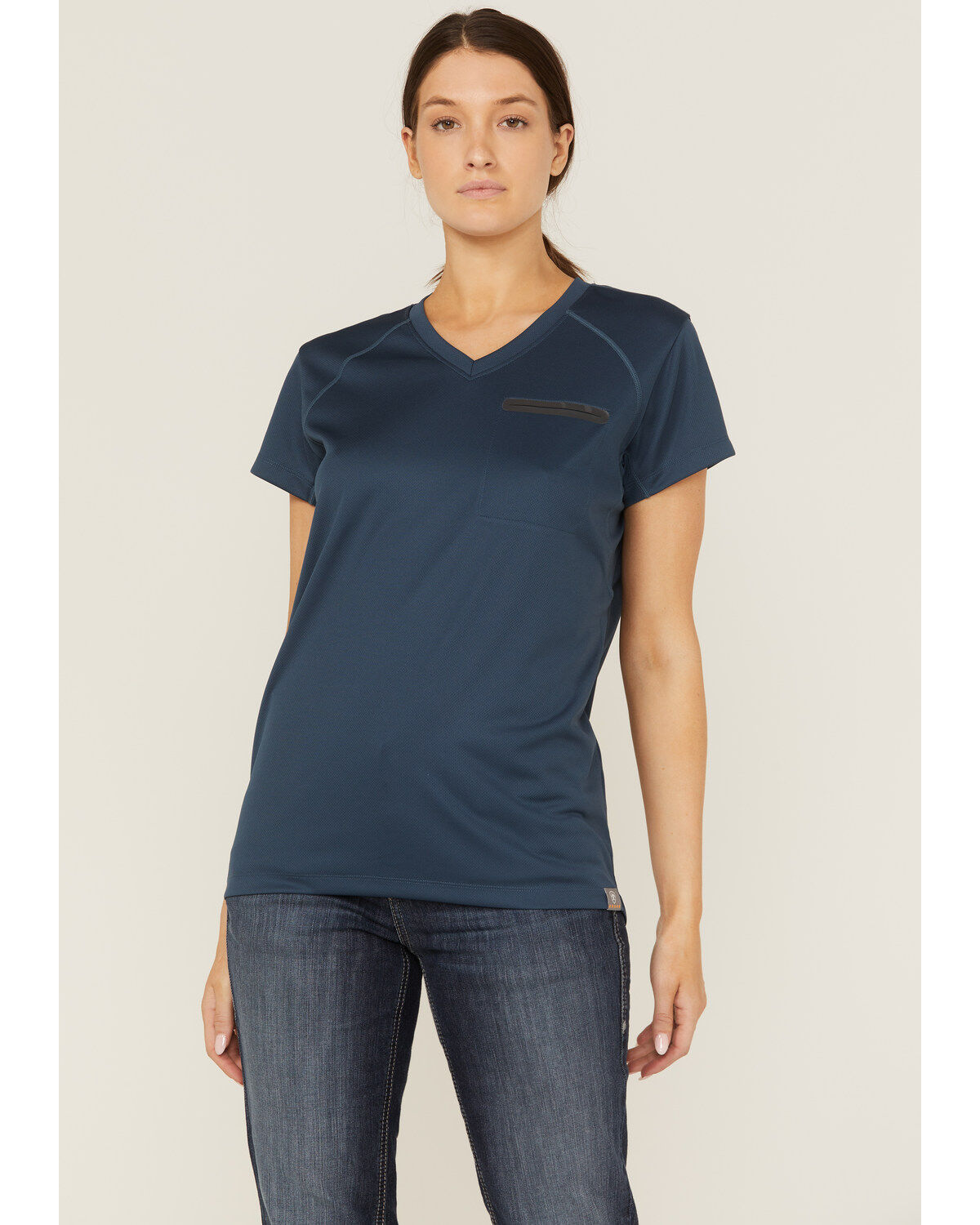 Ariat Women's Rebar Blue Polartec Elite All-Season Short Sleeve Work T-Shirt