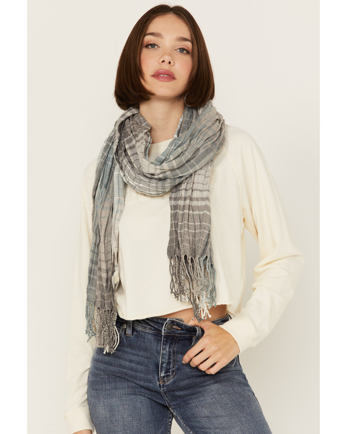 Cleo + Wolf Women's Crinkle Scarf