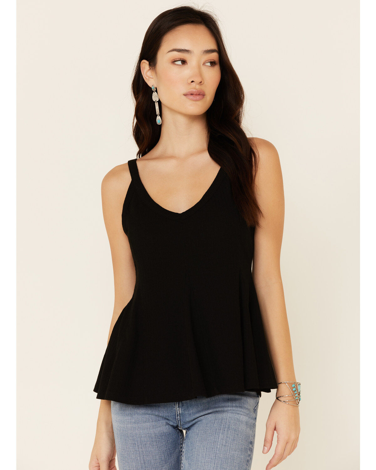 Idyllwind Women's Godet Rib Knit Tank Top