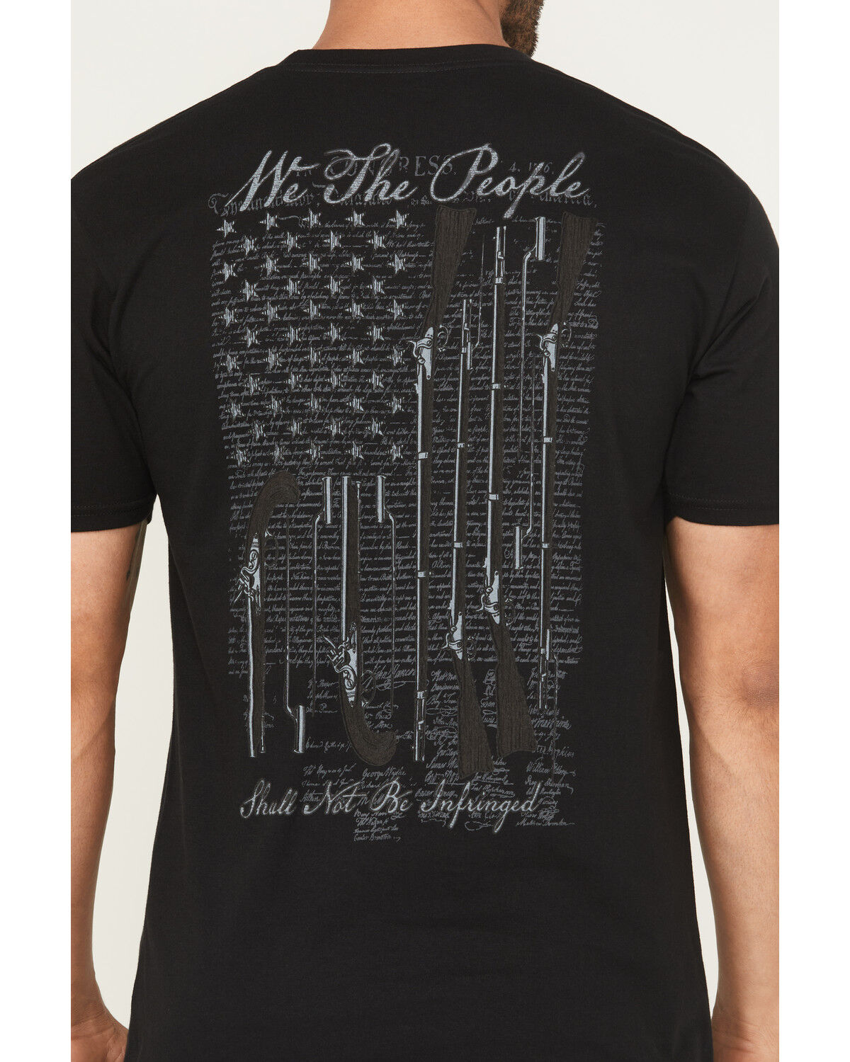 Howitzer Men's Musket Flag Short Sleeve Graphic T-Shirt