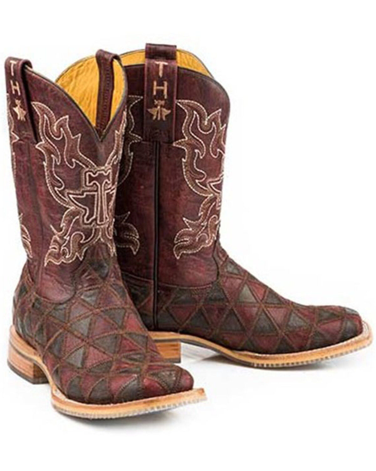 Tin Haul Women's Cute Angel Western Boots - Broad Square Toe