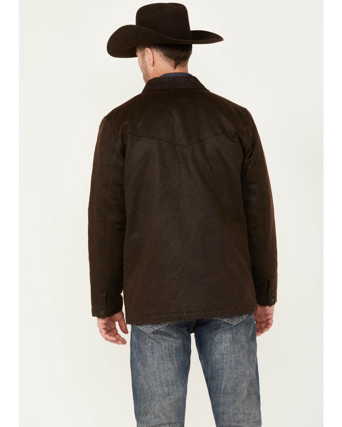 Cody James Men's Oilskin Snap Heavy Jacket