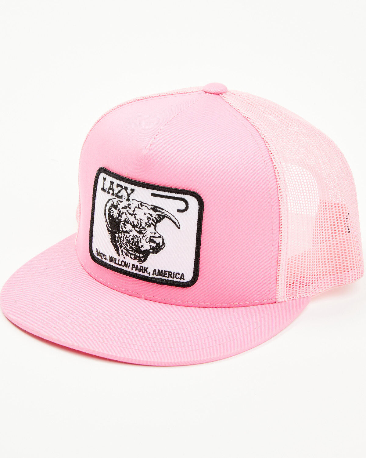 Lazy J Ranch Wear Men's Wear Pink Logo Ball Cap