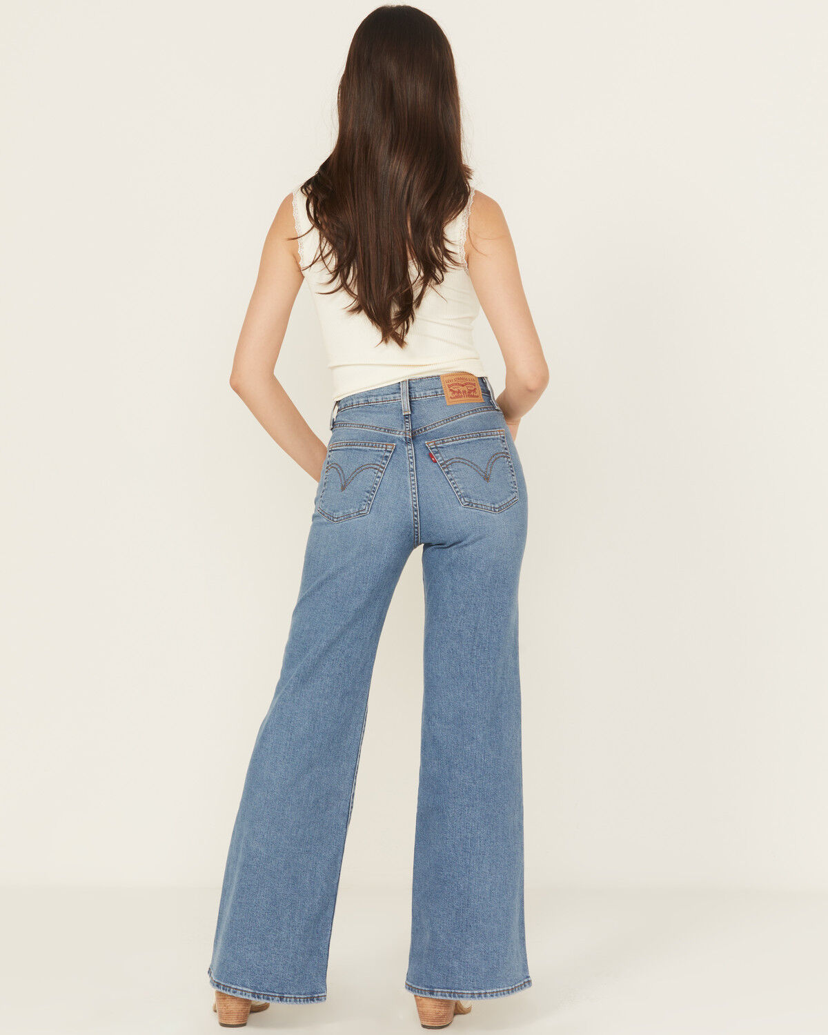 Levi's Women's So Nice Medium Wash Ribcage Stretch Denim Jeans