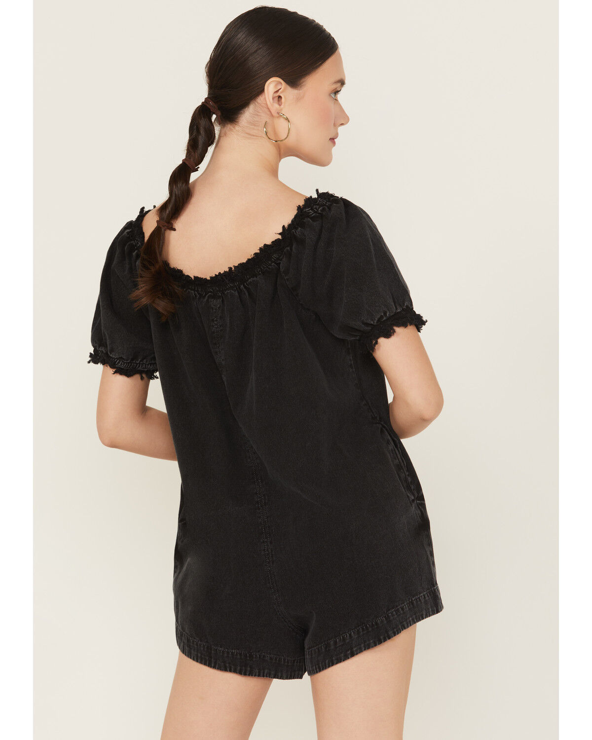 Free People Women's Daisy Denim Babydoll Romper