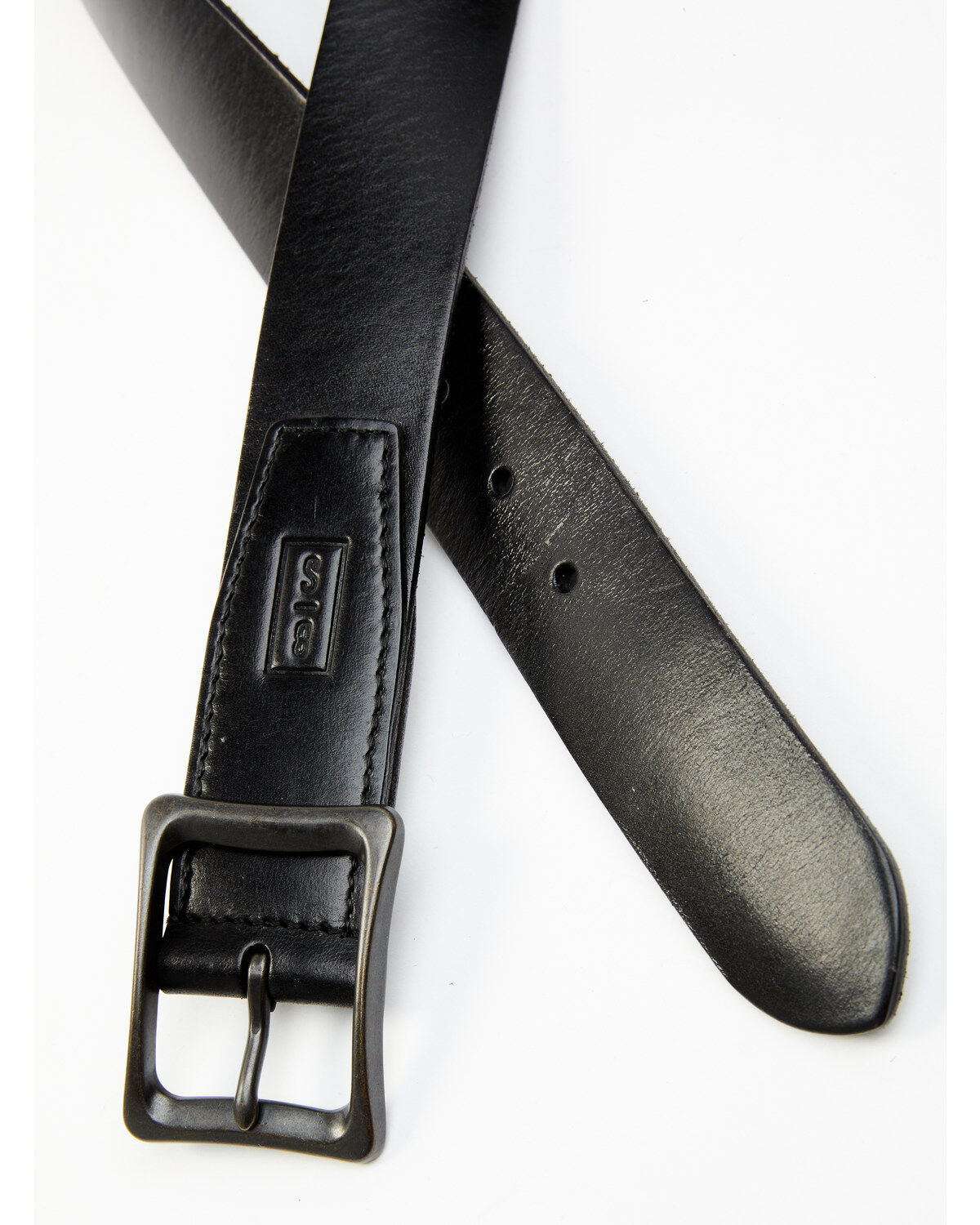 Brothers and Sons Men's Burnished Leather Belt