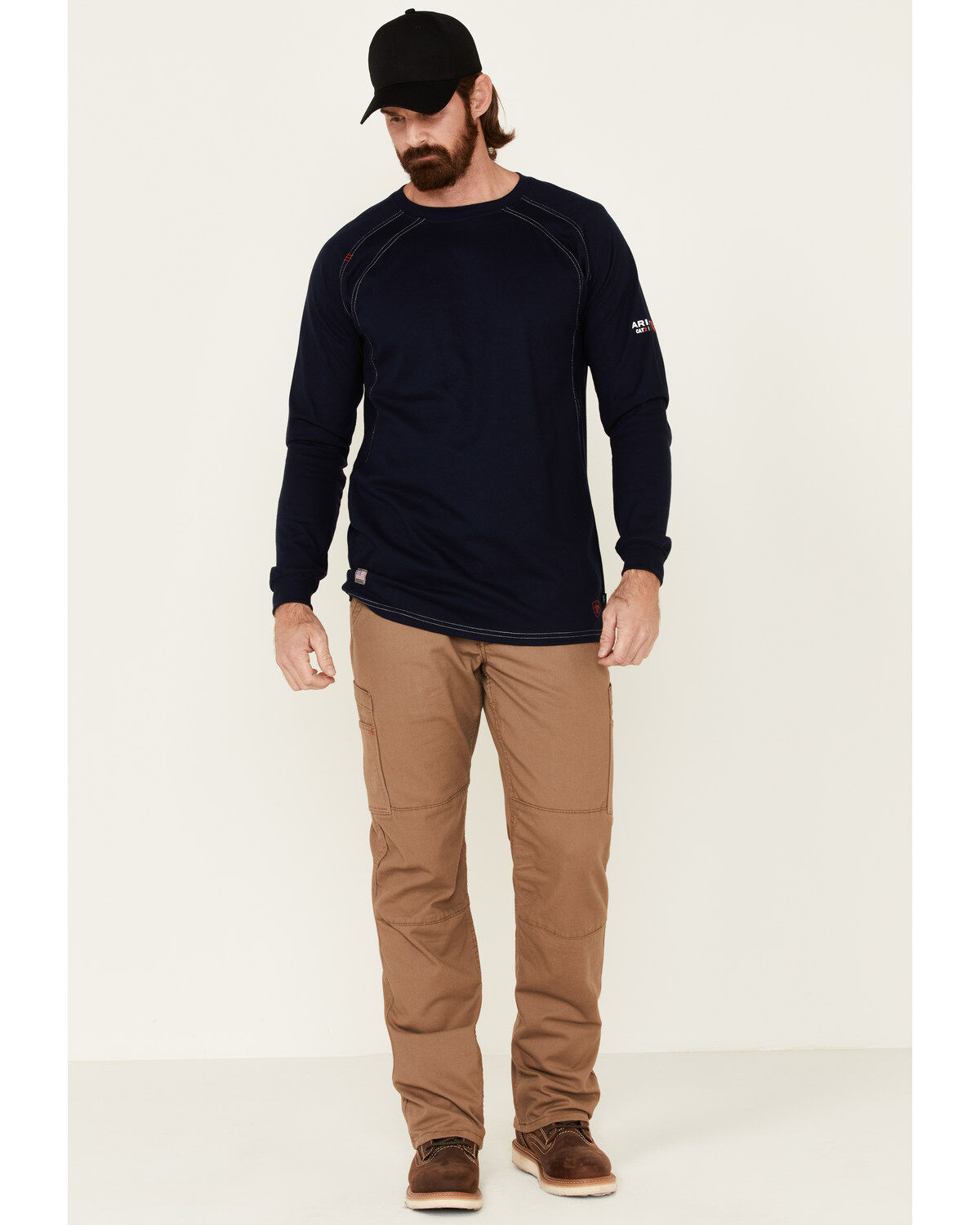 Ariat Men's Knit Fire Resistant Work Crew Long Sleeve