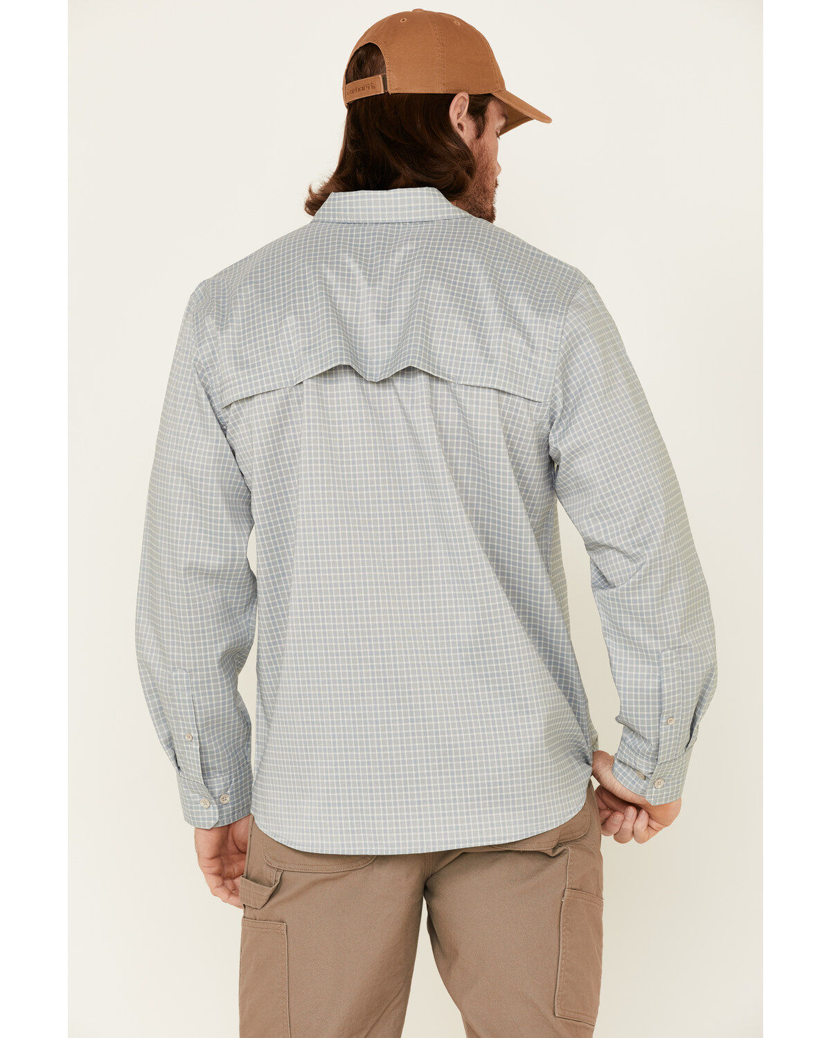 North River Men's Solid Utility Outdoor Long Sleeve Button Down Western Shirt